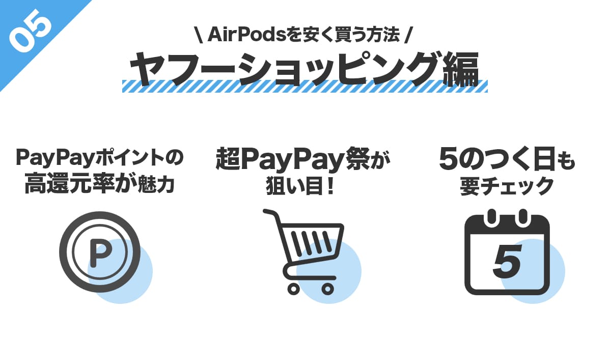 AirPodsを安く買う方法!ヤフーショッピング編