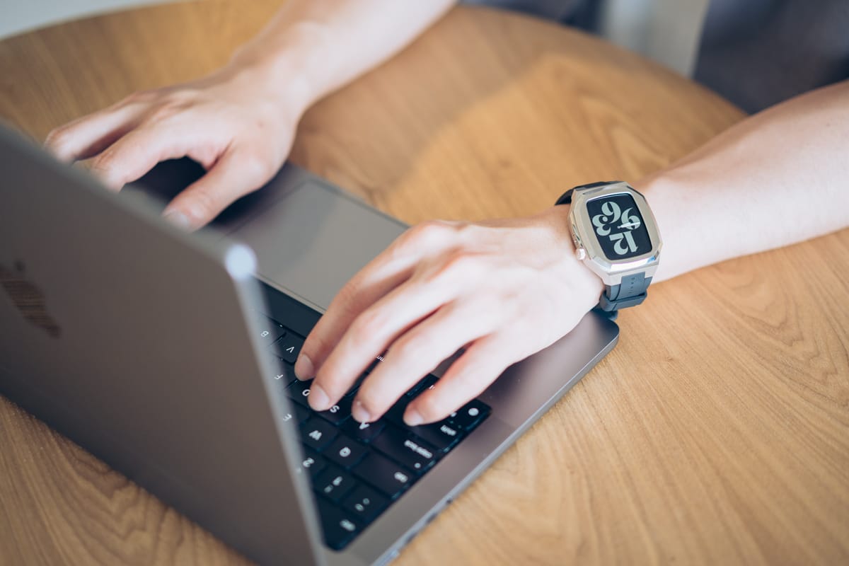 Apple Watchを使用する様子