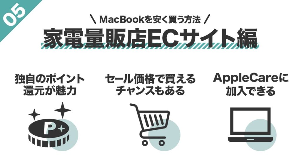 MacBookを安く買う方法！家電量販店編